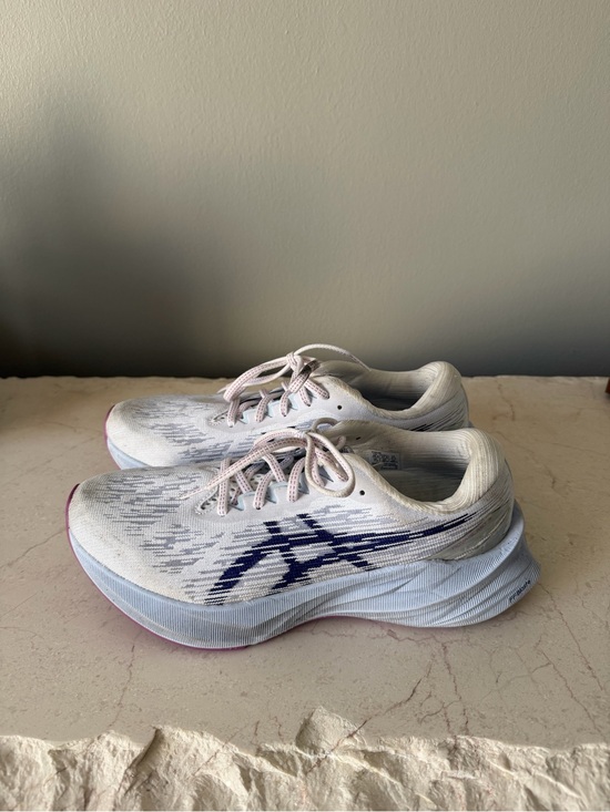 Asics Shoes - Asics Novablast Women's 9.5, White Dive Blue